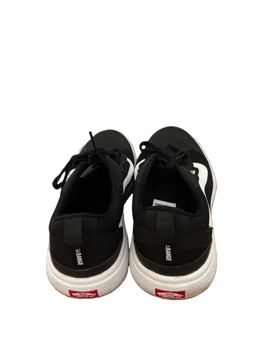 Vans Black and White Low-Top Skate Sneakers